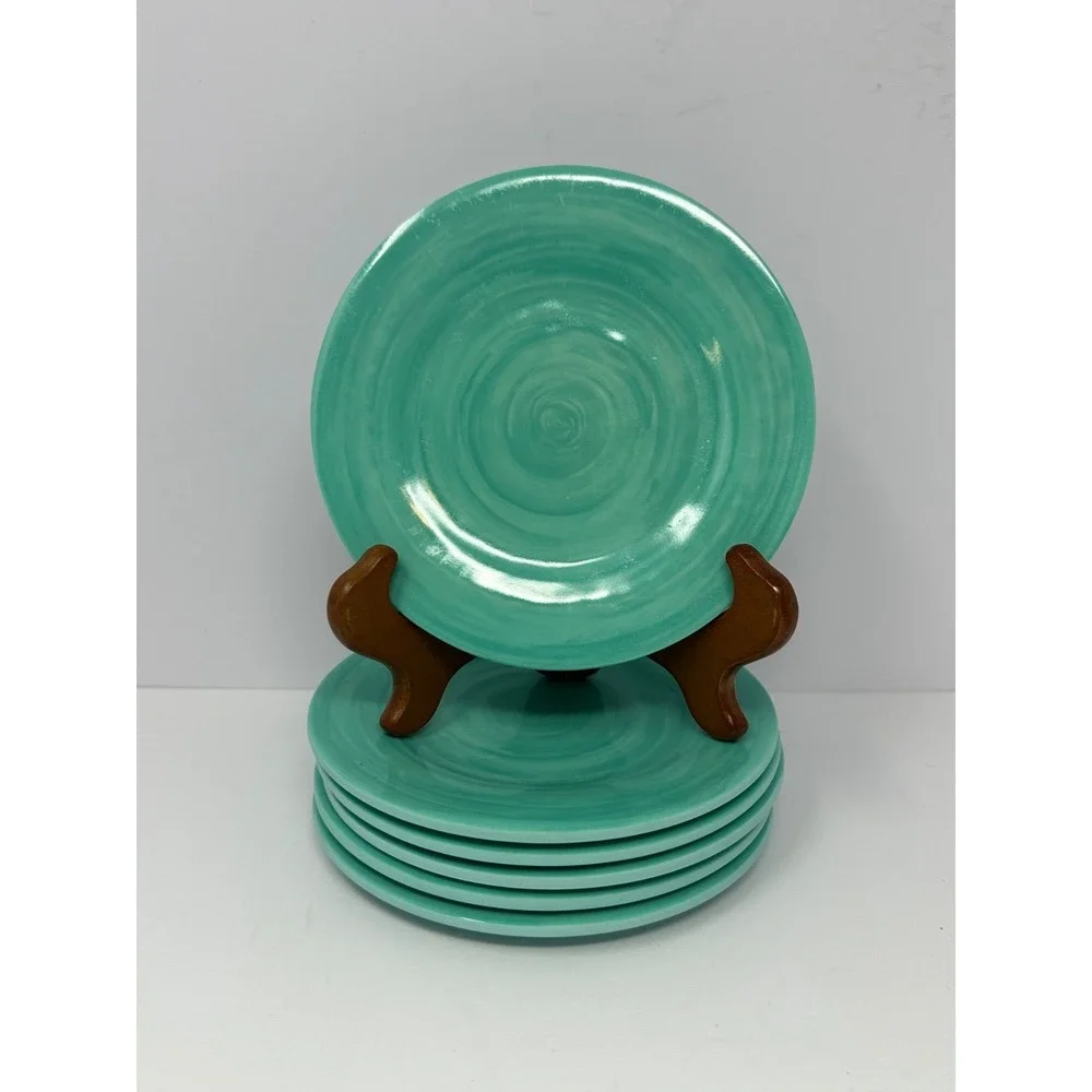 Set of 6 Tommy Bahama melamine Teal 6